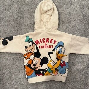 Disney Mickey & Friends Kids Hoodie - Cream